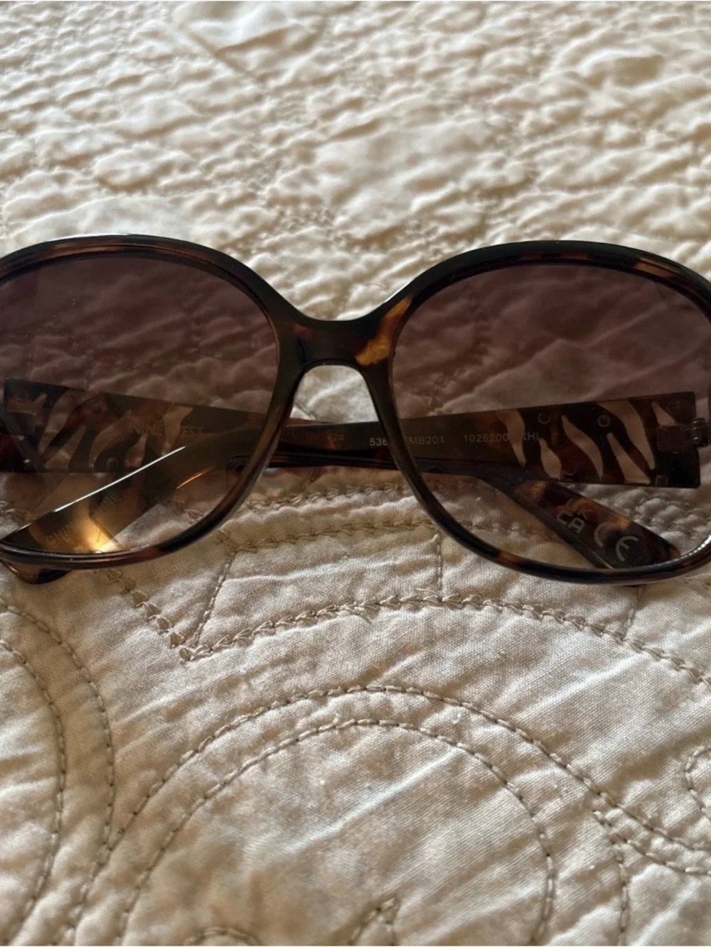 Nine West Women’s Tortoiseshell Sunglasses with Brown Lenses